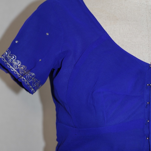 Blue Crop Top - Picture 6 of 12